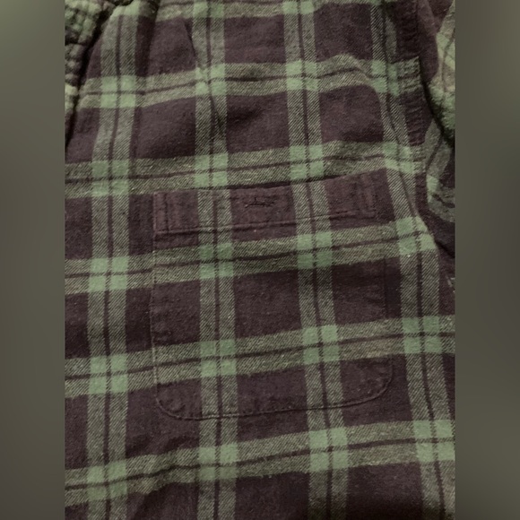 Men’s Size Large Haggar Clothing Button Down Plaid Flannel Shirt - Picture 5 of 16